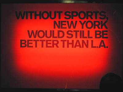 Without Sports NY Would Still Be Better Than LA